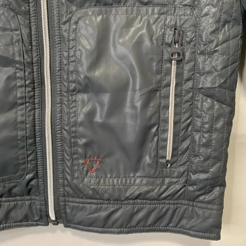 GUESS PREMIUM Gray Quilted Style Jacket - Size 12 Kids